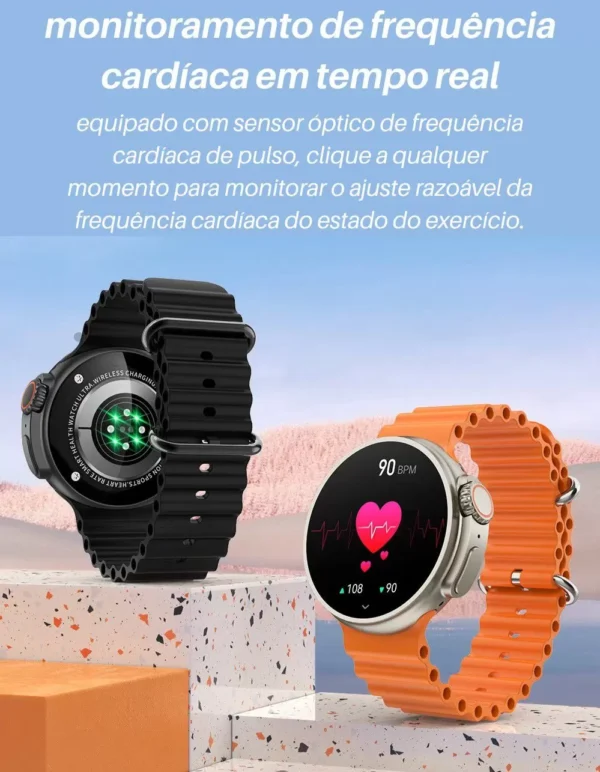 Smartwatch Ultra 9 Pro Redondo Multifunções Lançamento 2023