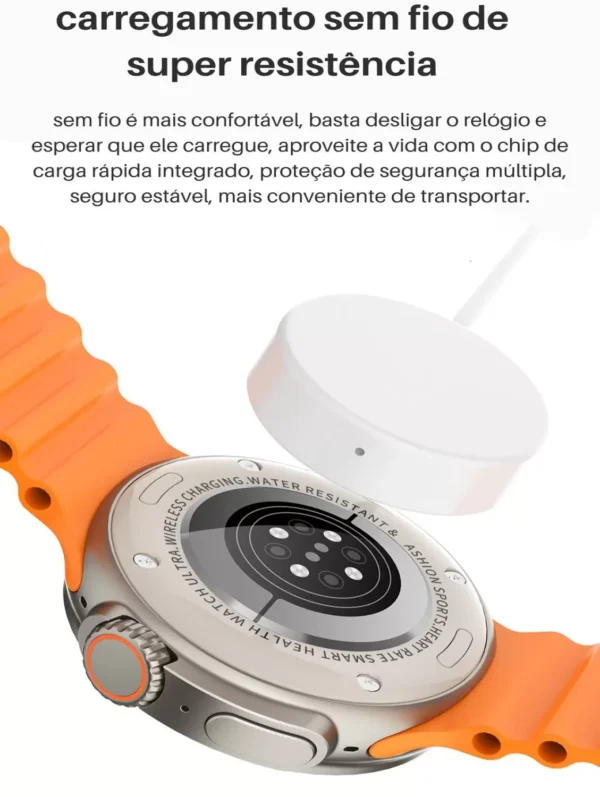 Smartwatch Ultra 9 Pro Redondo Multifunções Lançamento 2023