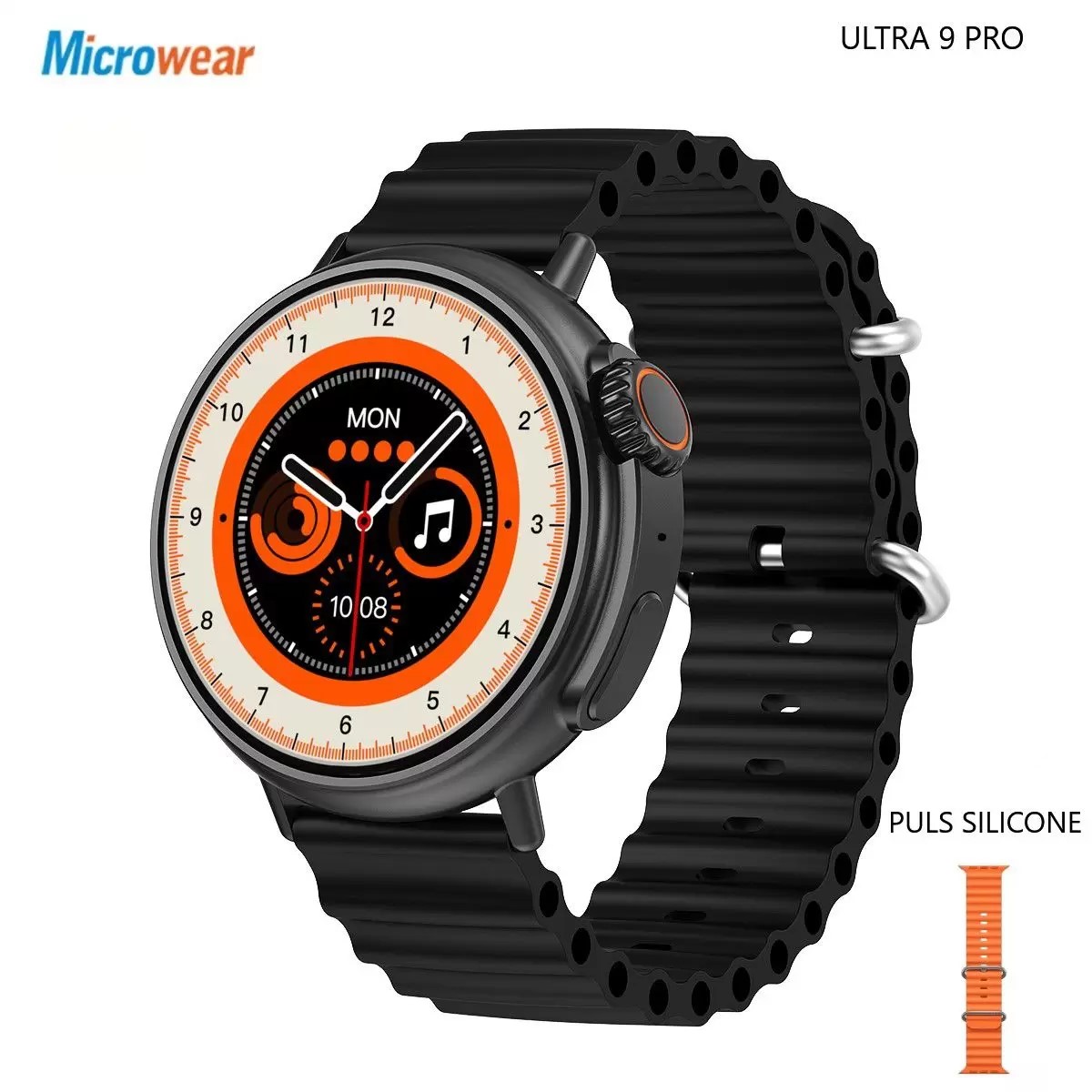 Smartwatch Ultra 9 Pro Redondo Multifunções Lançamento 2023