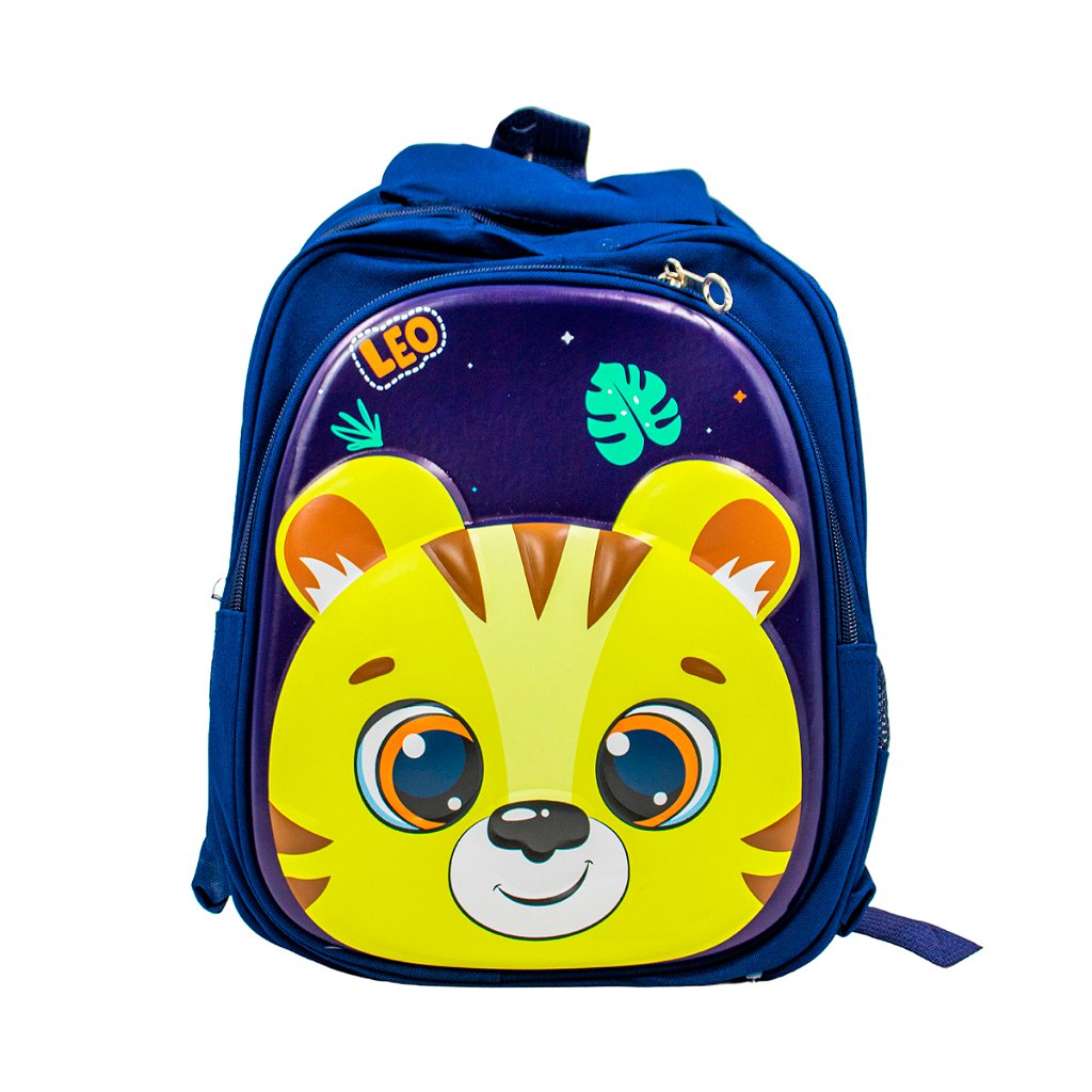 Mochila Escolar Infantil Bichinhos Bolsa De Costas Creche Alto Relevo