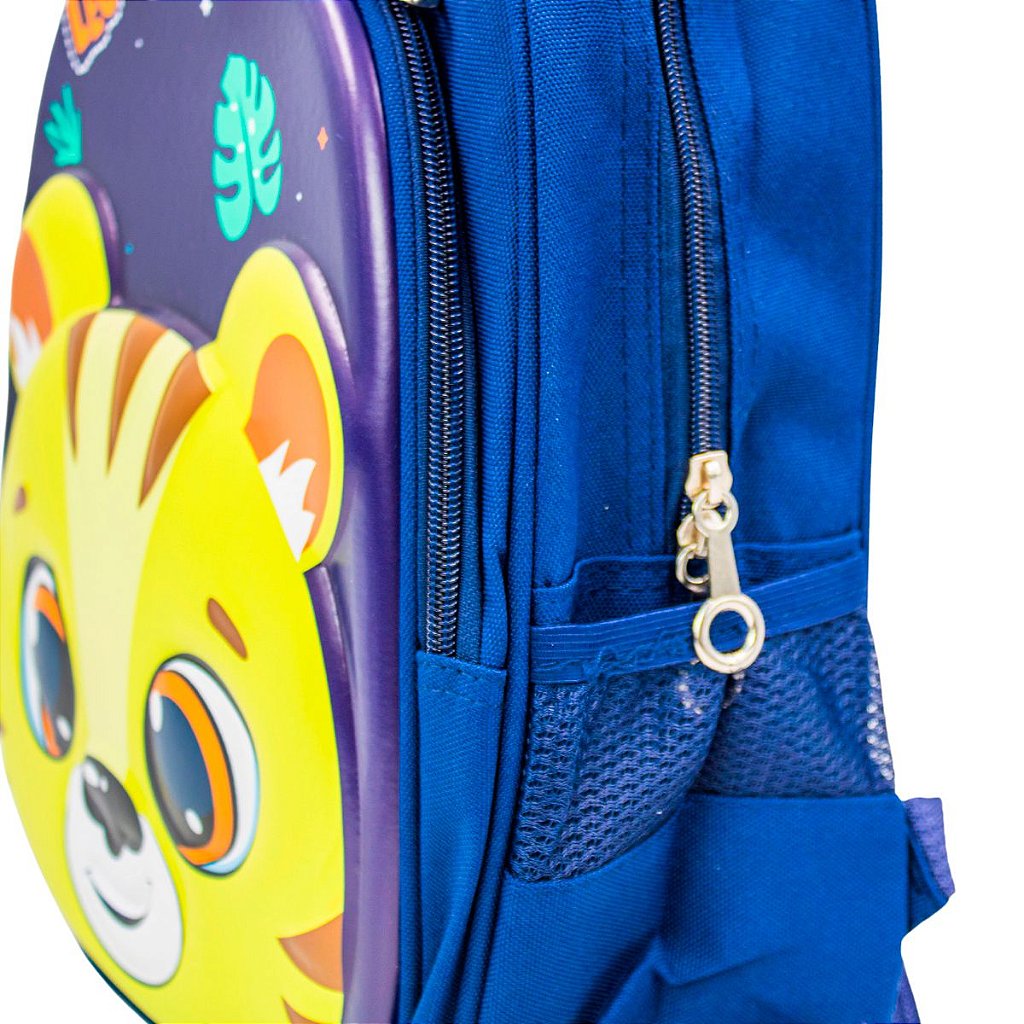 Mochila Escolar Infantil Bichinhos Bolsa De Costas Creche Alto Relevo