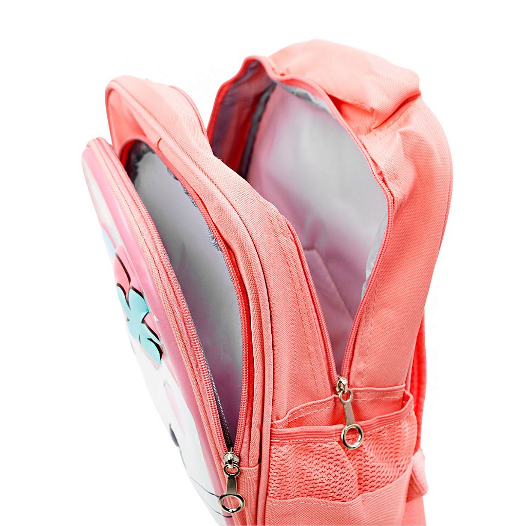 Mochila Escolar Infantil Bichinhos Bolsa De Costas Creche Alto Relevo