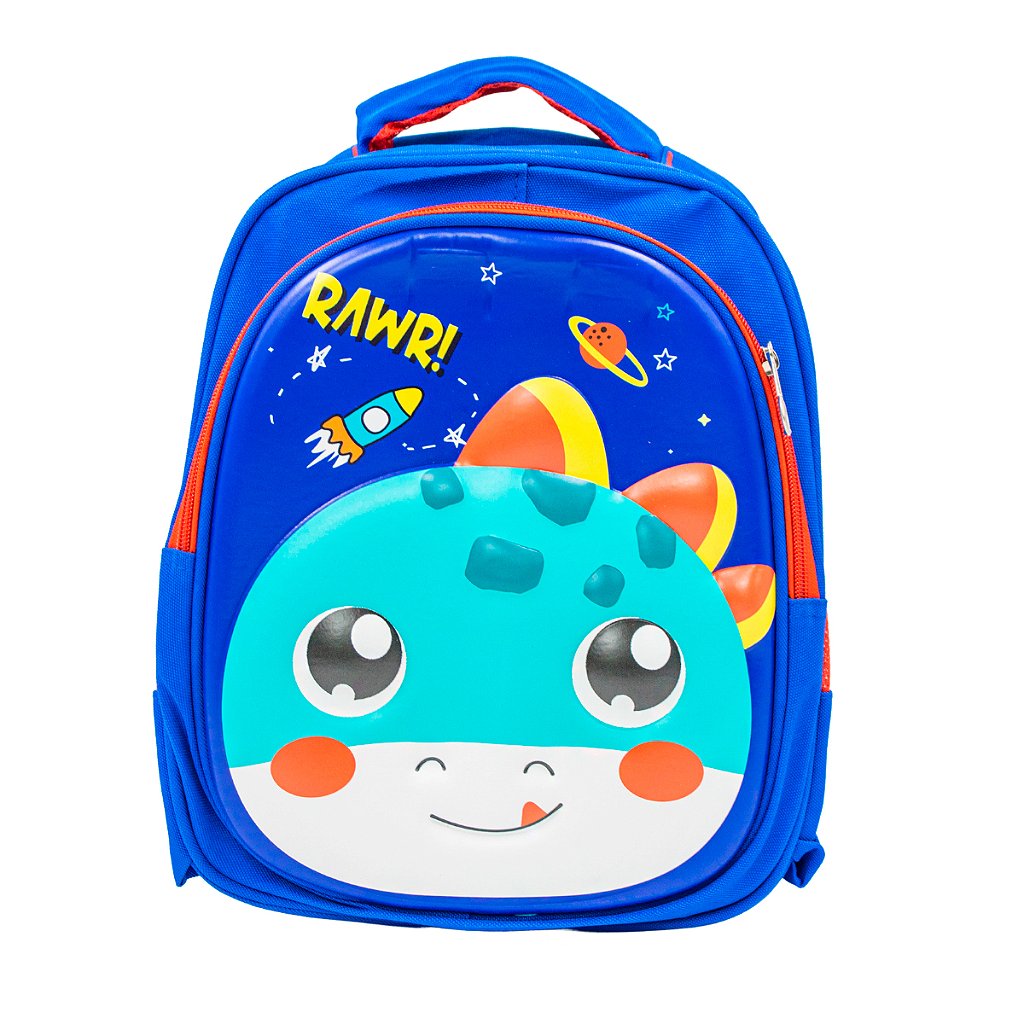 Mochila Escolar Infantil Bichinhos Bolsa De Costas Creche Alto Relevo