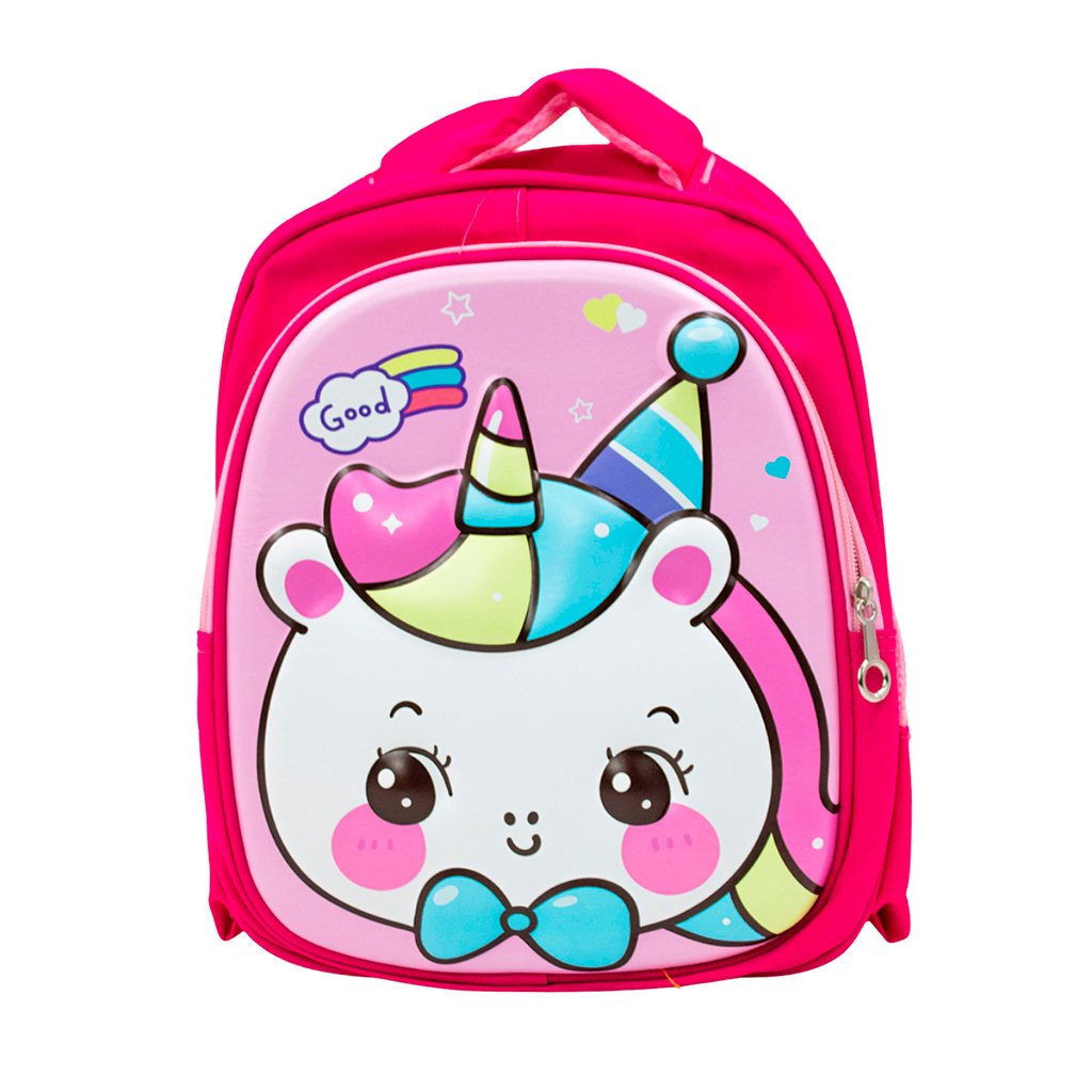 Mochila Escolar Infantil Bichinhos Bolsa De Costas Creche Alto Relevo