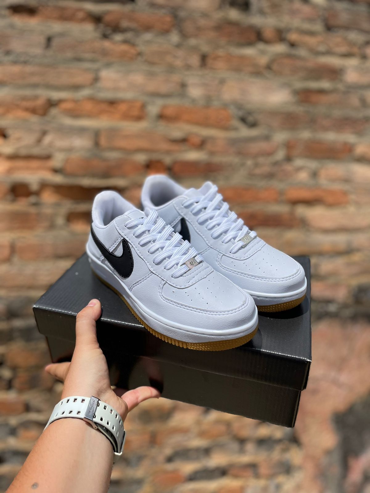 Tênis Air Force Unissex Nike Branco/Preto