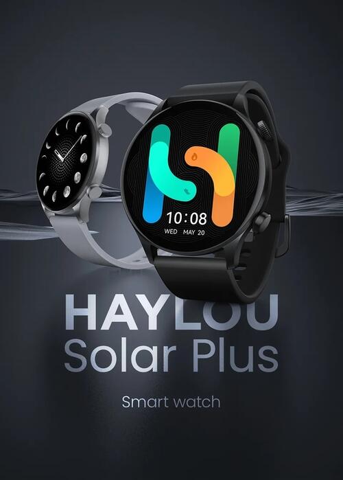 Smartwatch Xiaomi Haylou Solar Plus RT3 Amoled A Prova Dagua - Preto