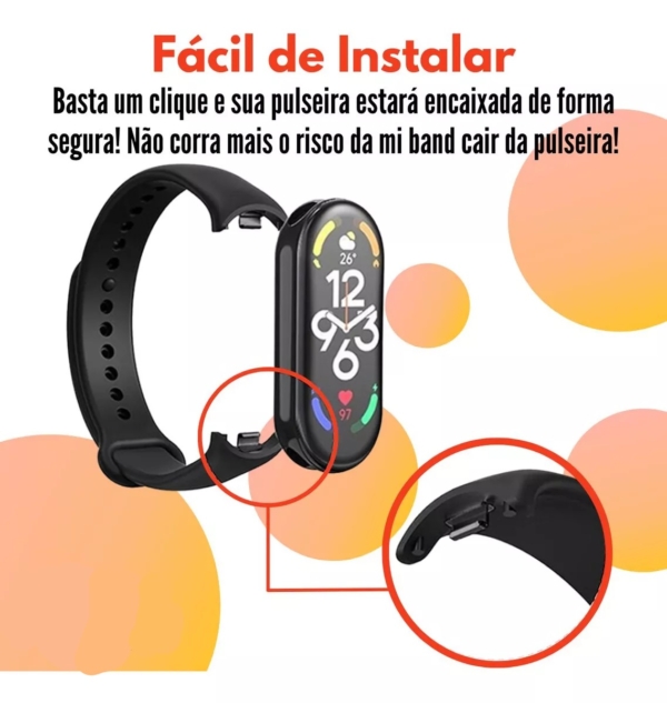 Pulseira Silicone Para Smartband Mi Band 8 Compatível Miband
