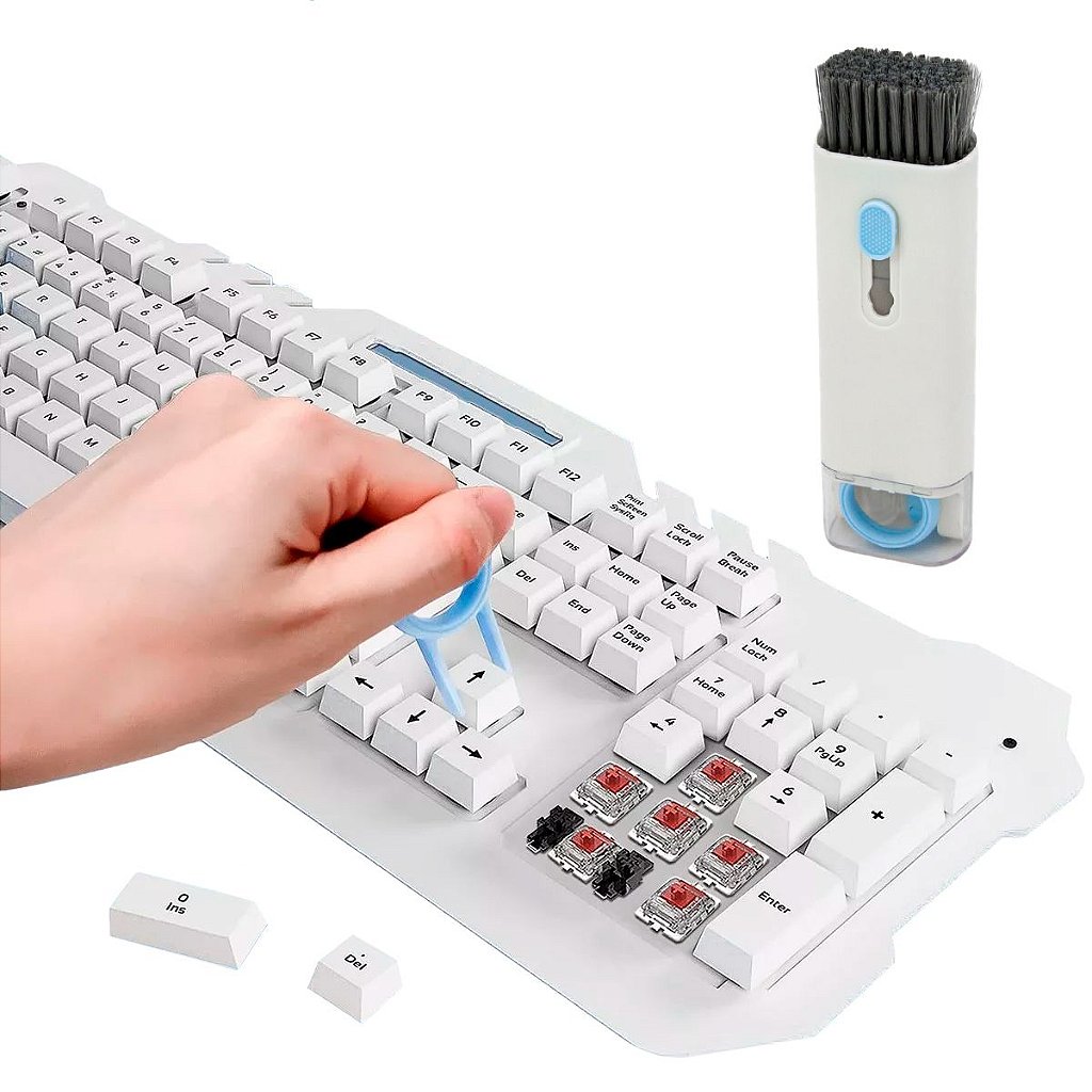 Escova Limpeza 7 Em 1 Teclado Fone Ouvido Celular Macia
