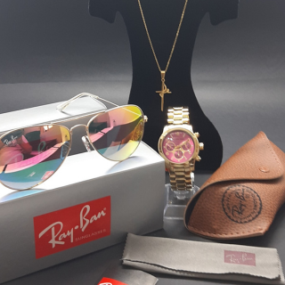 Kit MK + Ray Ban feminino