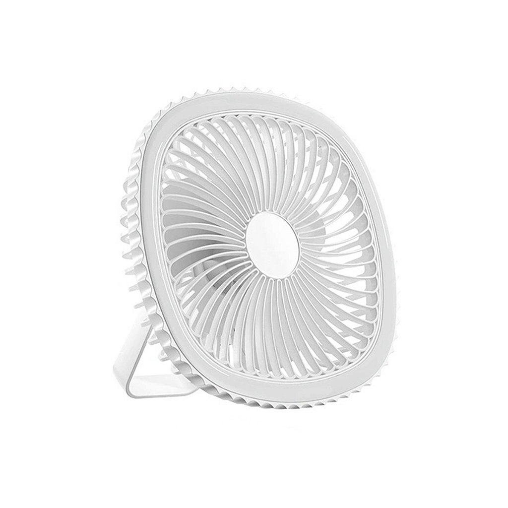 Mini Ventilador De Mesa Luz Ring Light Usb Portátil Potente Silencioso