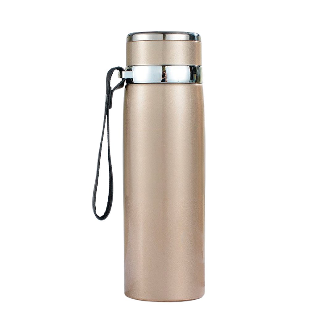 Garrafinha Térmica Aço Inox 800ml Água Gelada Quente C/ Vedação Academia Trilha