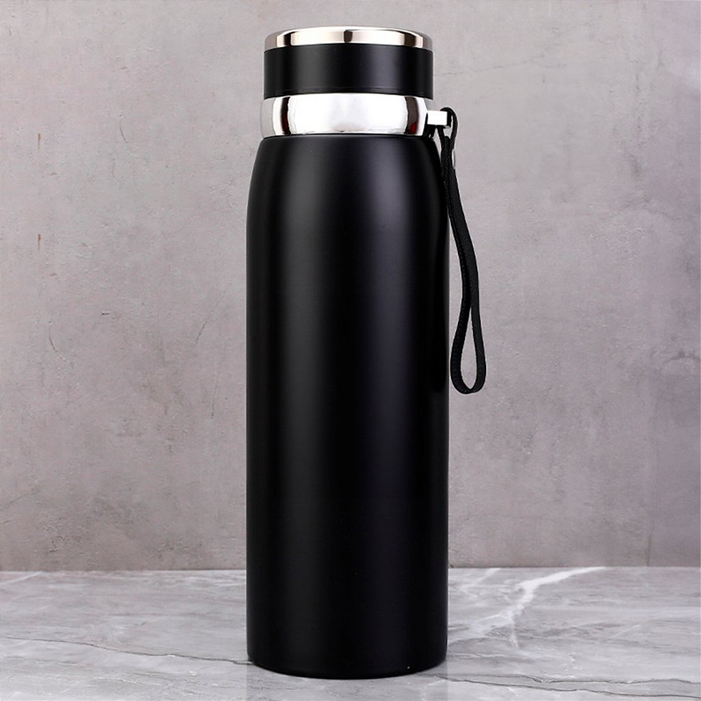 Garrafinha Térmica Aço Inox 800ml Água Gelada Quente C/ Vedação Academia Trilha
