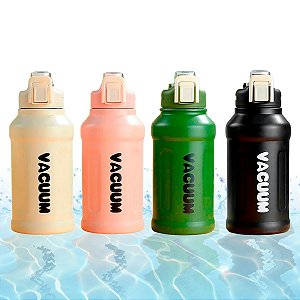 Garrafa Térmica Esportiva A Vácuo 600ml Aço Inox Bico Canudo