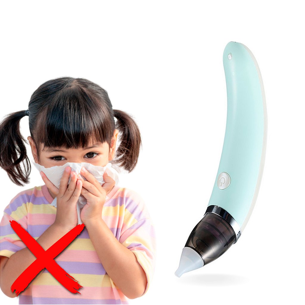 Aspirador Nasal Infantil Elétrico USB Bebê Limpeza De Nariz