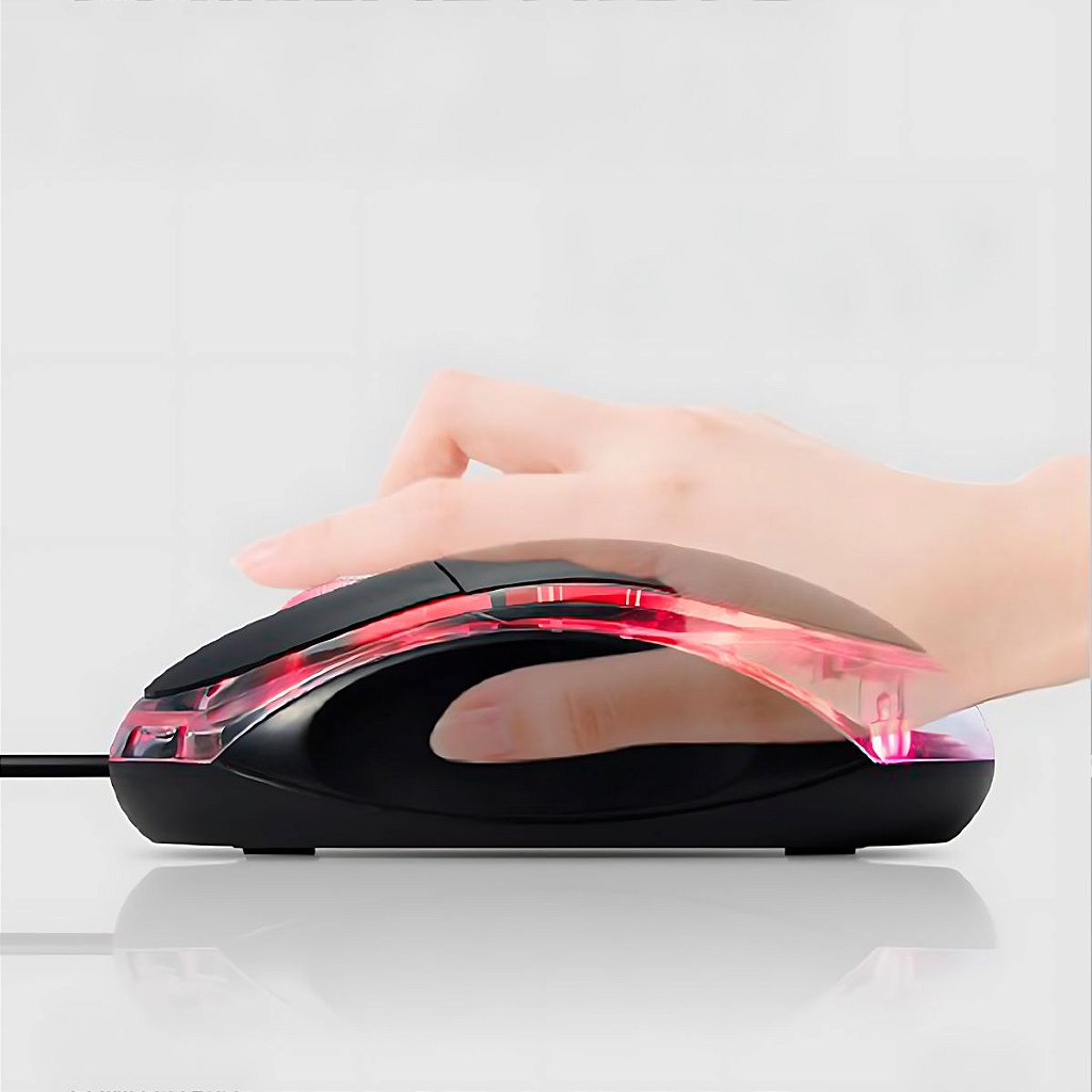Mini Mouse Óptico Com Fio Usb Computador Notebook Lehmox LEY-28
