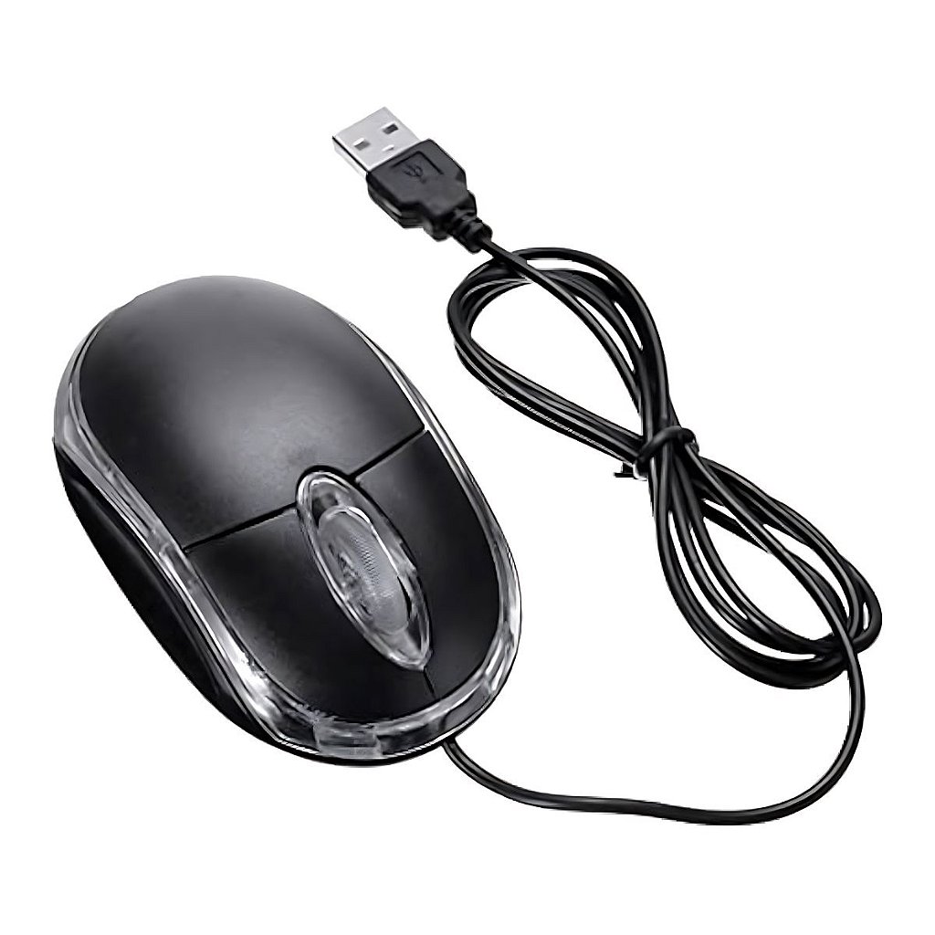 Mini Mouse Óptico Com Fio Usb Computador Notebook Lehmox LEY-28
