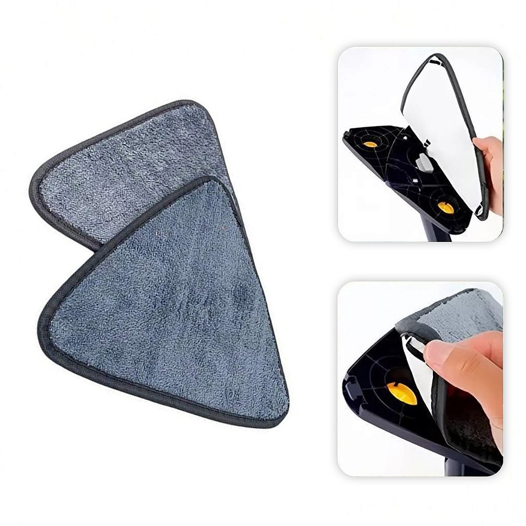 Refil Mop Para Esfregão Triangular 2 Unidades Alta Absorção