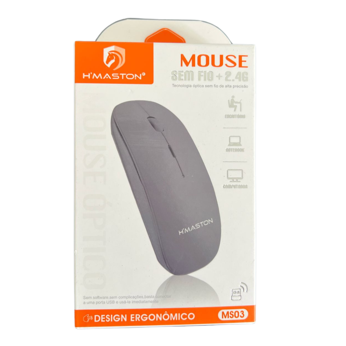 Mouse Sem Fio H Maston Sem Fio 2.4g Ergonômico