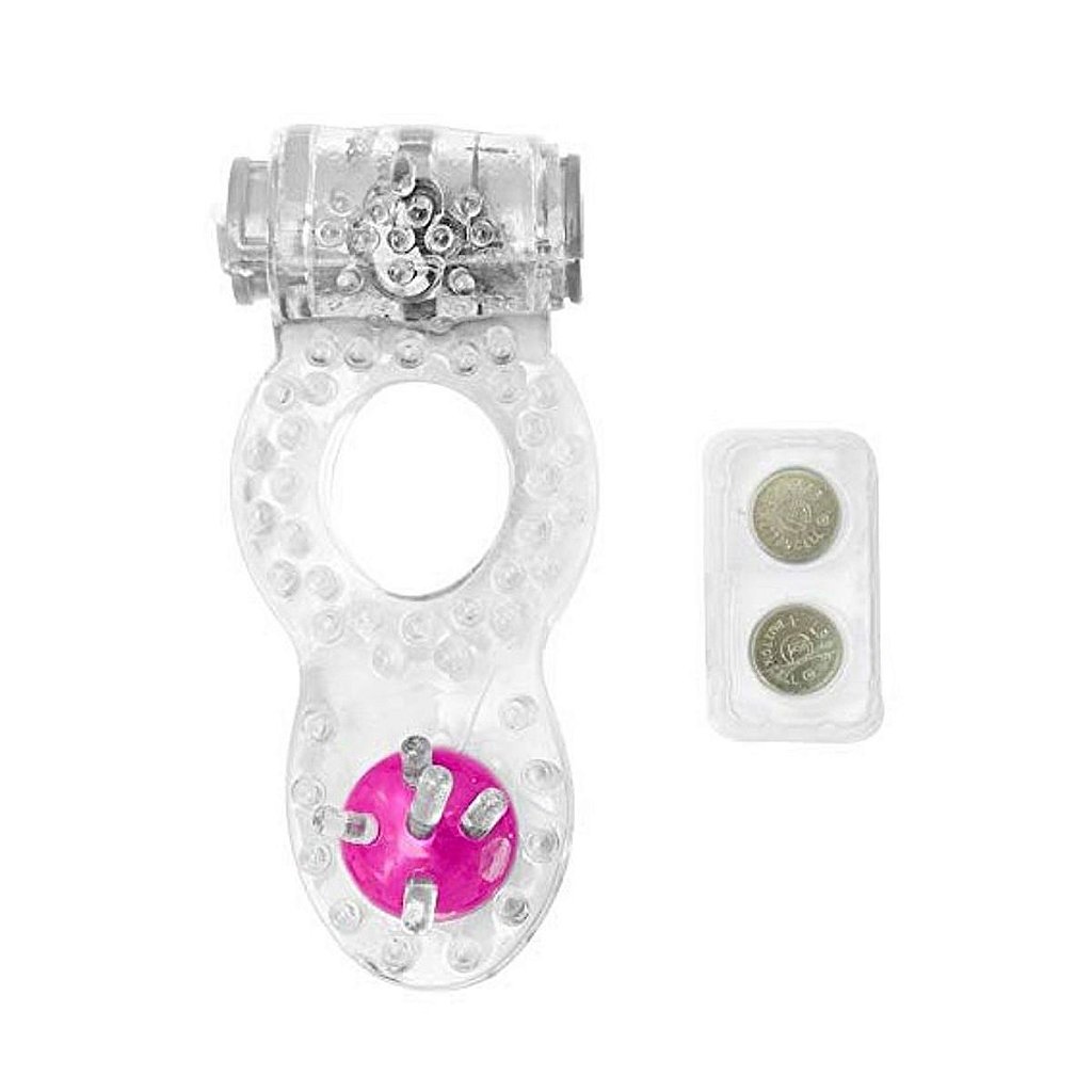 Anel Peniano Pérola Vibrador Duplo Prazer