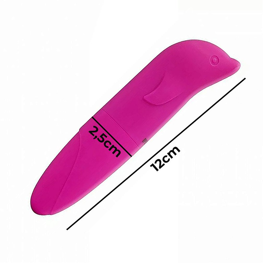 Vibrador Golfinho Estimulador Mini Ponto G Aveludado