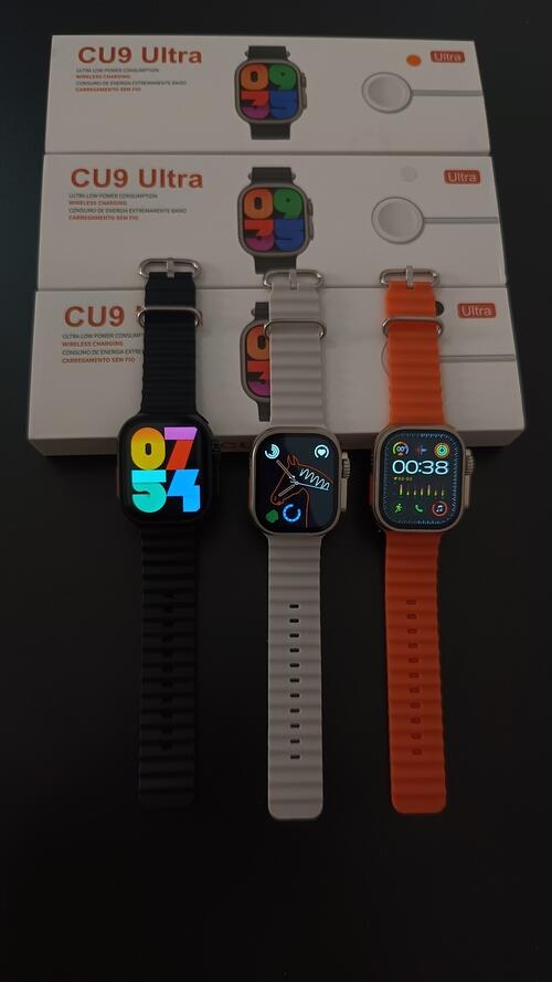 Smartwatch C9 Ultra 49mm Faz e Recebe Chamadas Lançamento - Laranja