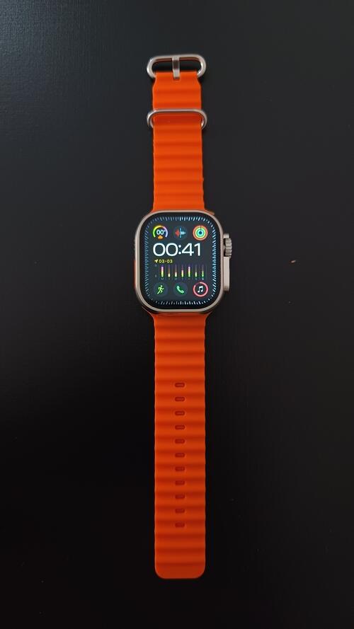Smartwatch C9 Ultra 49mm Faz e Recebe Chamadas Lançamento - Laranja
