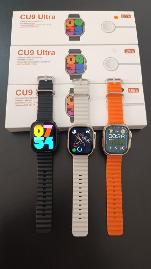 Smartwatch C9 Ultra 49mm Faz e Recebe Chamadas Lançamento - Laranja