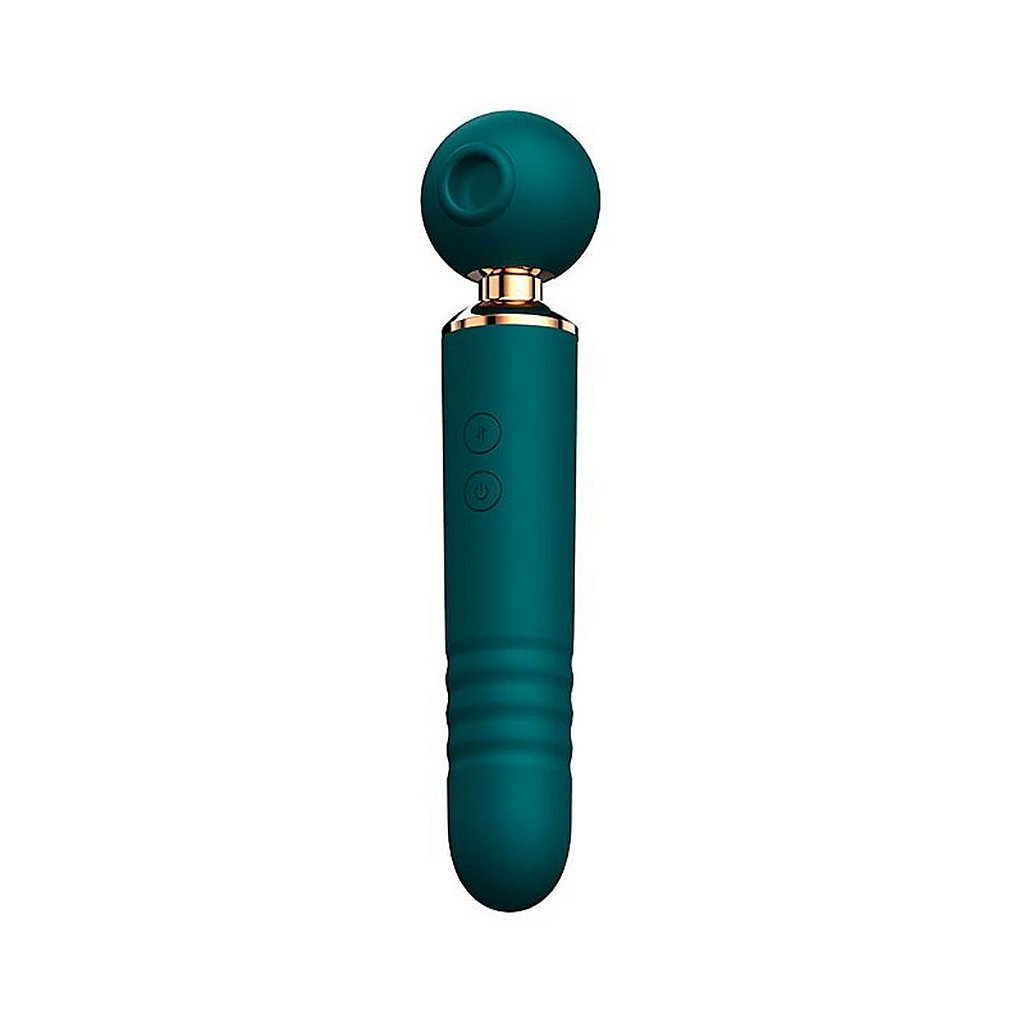 Vibrador Varinha Mágica Sugador Clitóris Ponto G Vai e Vem 3 em 1 USB