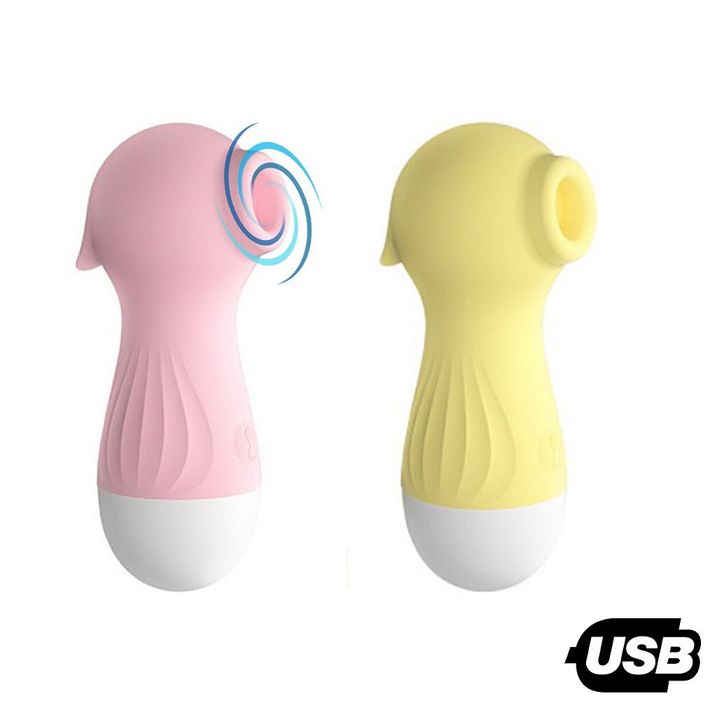 Vibrador Sugador Clitóris Estimulador Recarregável USB