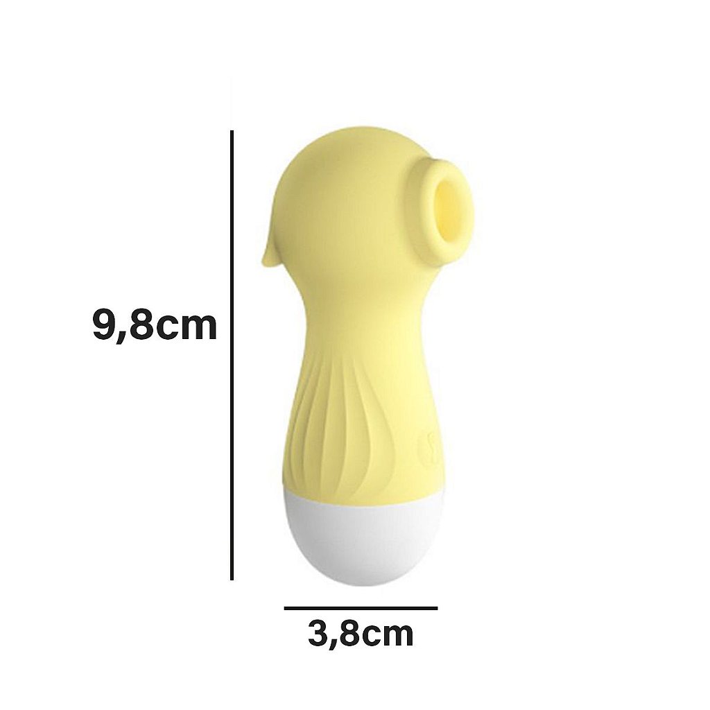 Vibrador Sugador Clitóris Estimulador Recarregável USB