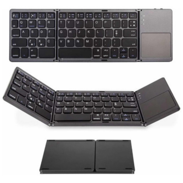 Mini Teclado Touch Dobrável Bluetooth Para Celular