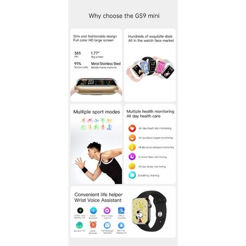 Smartwatch Gs9 Mini 41mm Com NFC CHAT GPT Lançamento - Gold