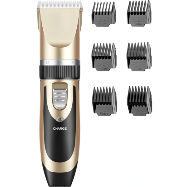 Kit Máquina Tosa Dourada Pets Cachorro Tosar Cães Gatos Profissional