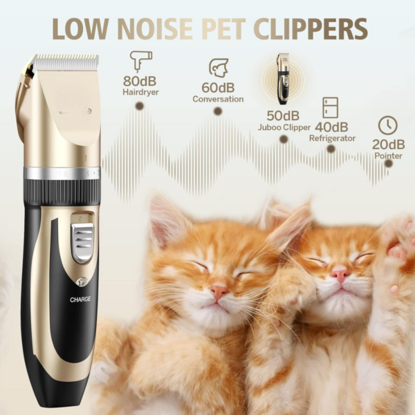 Kit Máquina Tosa Dourada Pets Cachorro Tosar Cães Gatos Profissional