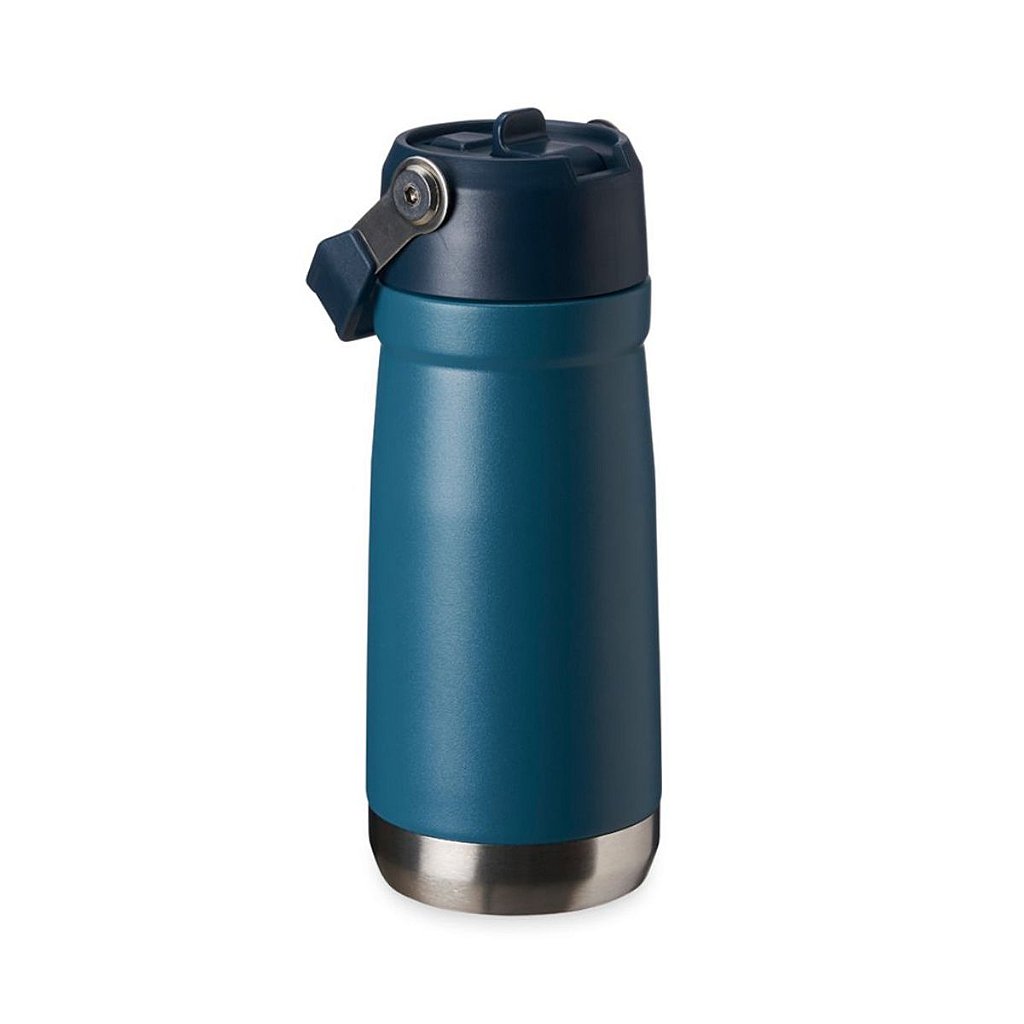 Garrafa Térmica Flip Squeeze Alça Canudo 550ml  Academia