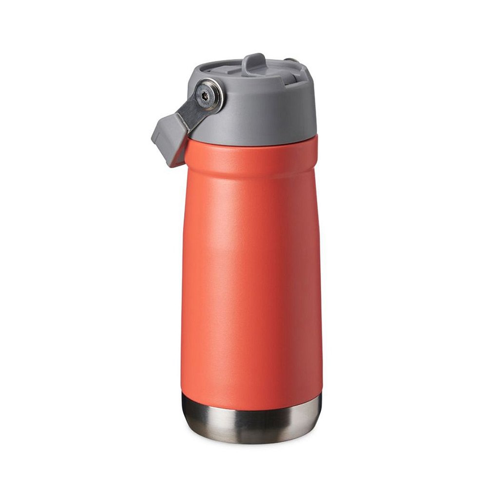 Garrafa Térmica Flip Squeeze Alça Canudo 550ml  Academia