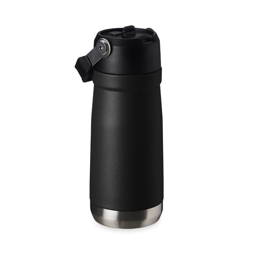Garrafa Térmica Flip Squeeze Alça Canudo 550ml  Academia