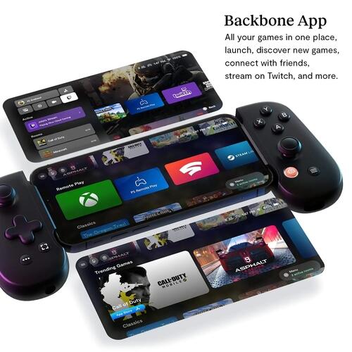 Backbone One Xbox Standard Para Jogar No iPhone - Preto