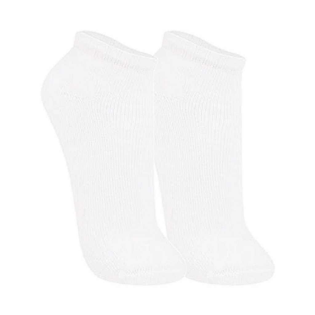 Kit 3 Pares Meia Cano Curto Feminino 35-40 Cores Sortidas