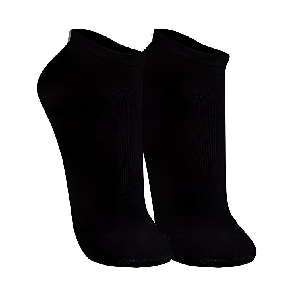 Kit 3 Pares Meia Cano Curto Feminino 35-40 Cores Sortidas