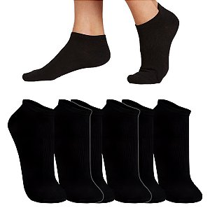 Kit 3 Pares Meia Soquete Cano Curto Feminino 35-40