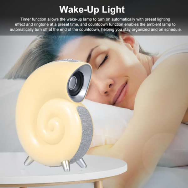Conch Bluetooth Speaker, Smart Rgb Luz Atmosfera, Despertado