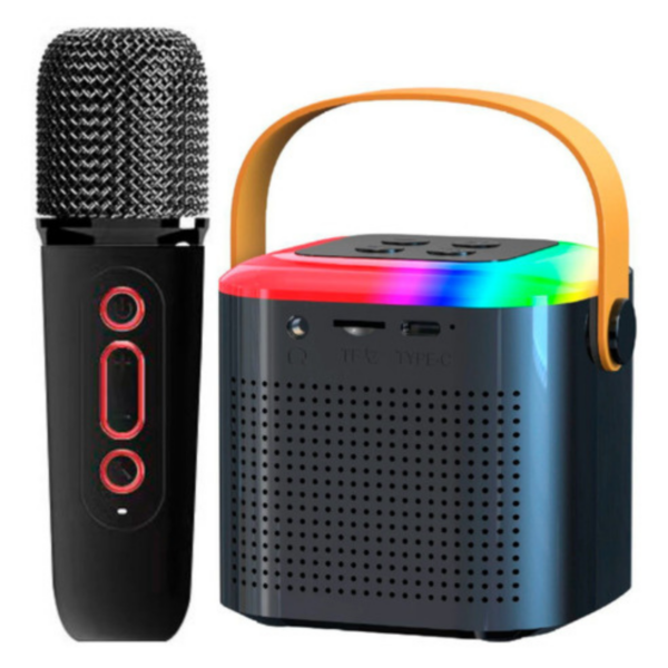 Caixa Som Com Microfone Infantil Caixinha Bluetooth Sem Fio