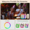 Caixa Som Com Microfone Infantil Caixinha Bluetooth Sem Fio