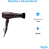 Secador De Cabelo Elgin Super Íon Pro Alto Desempenho 127v