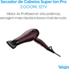 Secador De Cabelo Elgin Super Íon Pro Alto Desempenho 127v