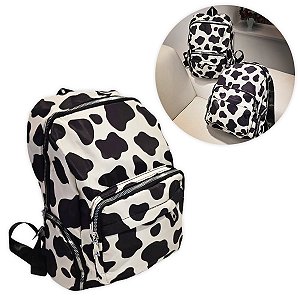 Mochila Escolar Média Estampa Vaquinha Faculdade Trabalho