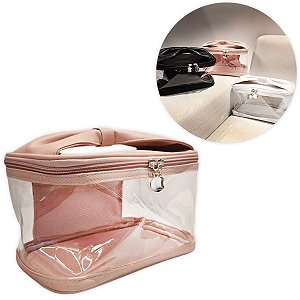 Frasqueira Necessaire Transparente Viagem Maquiagem Higiene