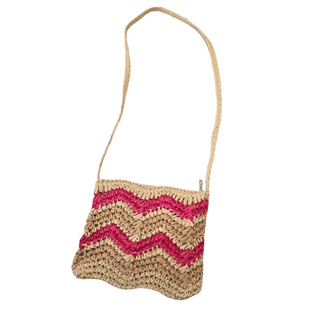 Bolsa Artesanal Lateral Listrada Transversal Casual Praia
