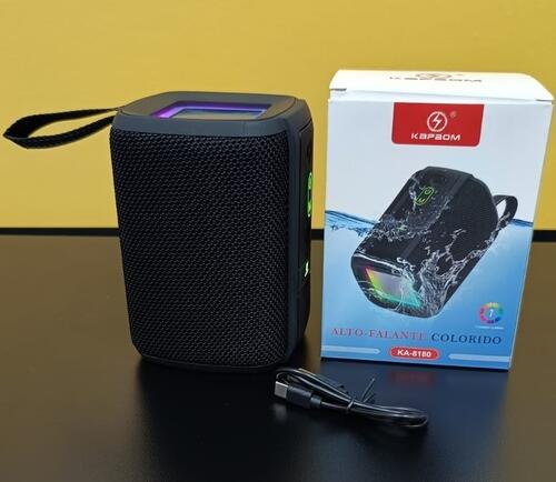 Caixa De Som Bluetooth Kapbom KA-8180 A Prova Dagua
